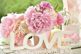Fototapet inscripție romantică Love