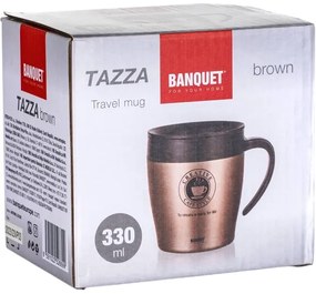 Cană termo Banquet TAZZA 330 ml,  maro