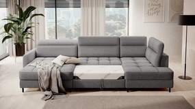 Canapea modulara, extensibila, cu spatiu pentru depozitare, 306x100x165 cm, Berrto L02, Eltap (Culoare: Albastru / Toscany 40)
