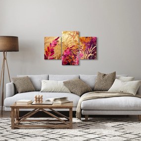 Tablou - Pictură abstractă de flori II. (90x60 cm)
