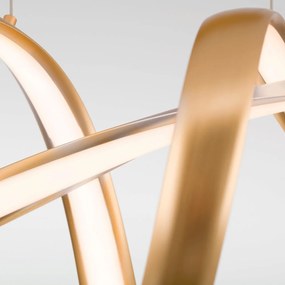 Lustra suspendata dimabila Circus satin brass