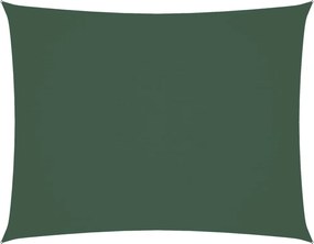 vidaXL Parasolar verde închis 2,5x4 m țesătură oxford dreptunghiular