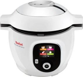 Multicooker Tefal CY851130 Cook4me, 1600 W, 6 L, 6 moduri de gătit, Pornire întârziată, Economisire căldură, Alb