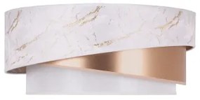 Duolla - Lustră pe cablu KOBO 1xE27/15W/230V alb/roz-auriu