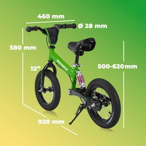 Rennmeister Bicicletă fără pedale pentru copii QUIDO, de la 3 ani, verde