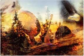 Tablou - Motiv șamanic (90x60 cm)