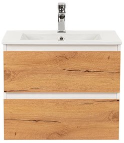 Dulap inferior Vario Forte 60 cu lavoar, stejar alb