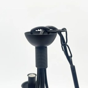 Candelabru cu lanț ANTON 6xE14/60W/230V, negru
