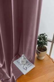 Draperie din catifea Culoare violet deschis, VELVET 140x250 cm Agatat: Inele metalice