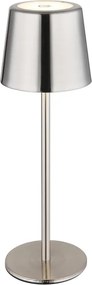 Globo 58482N-LED Lampă de birou VANCOUVER, cu control tactil, reglabilă, reîncărcabilă, 2W/3,7V 2200mAh, crom lucios