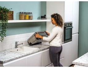 Cuptor multifunctional 8 in 1 Ninja SP101EU Foodi, 2400W, 10L, Air fry/Prajire/Coacere/Paine prajita, Compact, Inox
