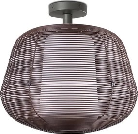 Lustra aplicata iluminat exterior decorativ IP54 NARA S maro rustic