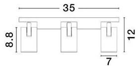 Plafoniera cu 3 Spoturi directionabile minimalista ESTO, NVL-9030782