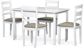 Set mobilier sufragerie Advertia (alb + gri) (pentru 4 persoane). 1120641
