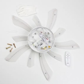 Lustră LED dimabilă aplicată Brilagi TWIST LED/55W/230V 3000-6500K alb + telecomandă