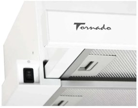 Hota Telescopica Incorporabila Tornado Storm 700 (50), 1 motor, latime 50 cm, 3 viteze, absorbtie 700 m3/ora, Alb