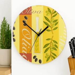 Ceas de perete WENKO 27 cm - măslin