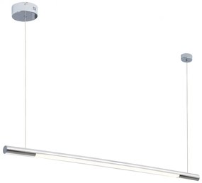 Lustra LED liniara, suspendata Organic 100cm, crom P0355 MX