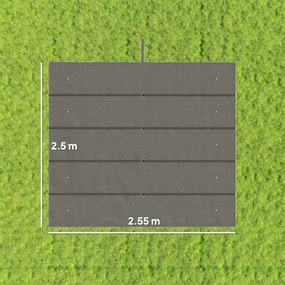 Outsunny Tettuccio di Ricambio per Gazebo 3x3 m con 10 Fori di Drenaggio Grigio | Aosom Romania