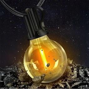 Ghirlandă decorativă LED reglabilă pentru exterior 36xE12/1W/24/230V 22,35 m IP65 neagră + telecomandă