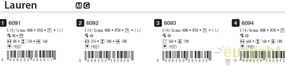 Aplica de perete design modern Lauren 6091 RX