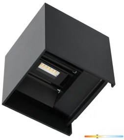 Aplică LED de exterior QUERK 2xLED/3W/230V 3000K IP54 negru