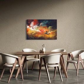 Tablou - Om navigând prin spațiu (90x60 cm)
