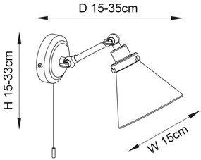 Aplică pentru baie Endon 93853 FARADAY 1xG9/3W/230V IP44 crom lucios