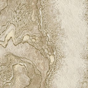 Tapet bucatarie vinil, alb-auriu, Anoria 5805-01