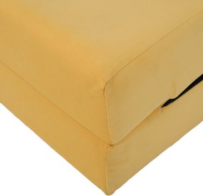 Saltea pliabilă/fotoliu extensibil, 2 in 1, galben, PELOS