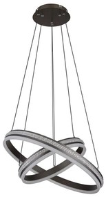 Lustra LED cu telecomanda design modern Grouni 60cm