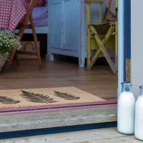 Covoraș de intrare din fibre de nucă de cocos 40x60 cm Fern Leaf – Artsy Doormats