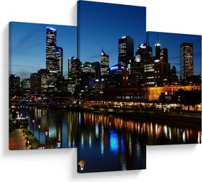 Tablou cu noaptea în Melbourne (90x60 cm)