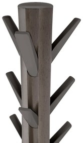 Cuier gri din lemn de arbore de cauciuc Flapper – Umbra