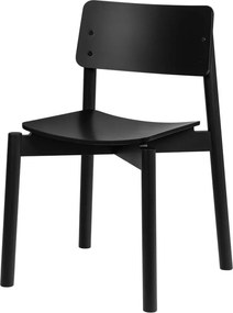 Scaun de dining negru stivuibil Wem – noo.ma