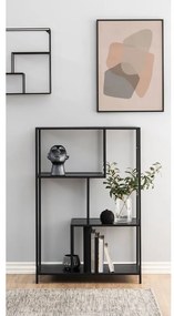 Bibliotecă neagră 77x114 cm Seaford – Actona