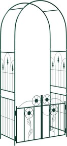 vidaXL Arc de Grădină cu blocare Verde 102 x 50 x 218 cm