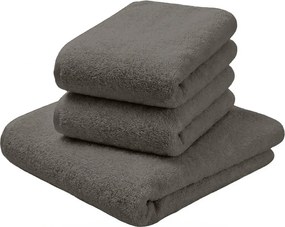 Prosop NORIELLE 50x90 cm gri inchis, 100% bumbac