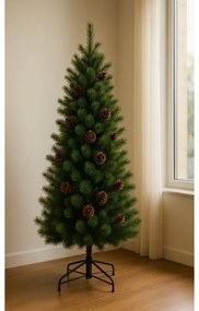Brad artificial Everlands Norwich Pine, 150 cm, 446 ramuri, Suport metalic, Verde