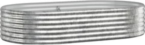 vidaXL Strat înălțat grădină 175x100x36 cm oțel galvanizat