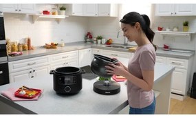 Oală electrică multifuncțională Tefal TURBO CUISINE 4,8 l 1090W/230V negru