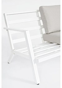 Set mobilier de grădină alb din aluminiu pentru 4 persoane Harley – Bizzotto