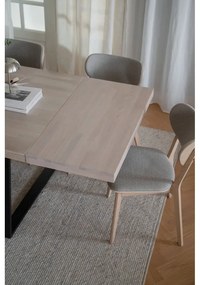 Extensie blat din lemn de stejar lăcuit pentru masa Rowico Brooklyn, mat