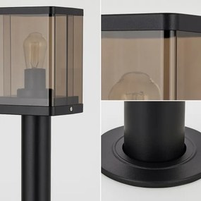 Lampă de exterior 1xE27/60W/230V IP44 negru/maro fumuriu