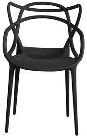 SCAUN DESIGN STAR GRI, POLIPROPILENA