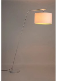 Lampadar alb cu abajur textil (înălțime 220 cm) Martine – White Label