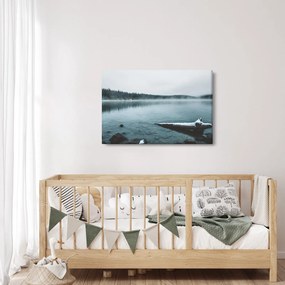 Tablou - lacul nordic înghețat (90x60 cm)