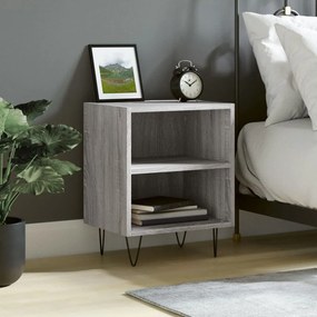 826792 vidaXL Noptieră, gri sonoma, 40x30x50 cm, lemn compozit