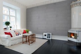 Tapet Rectangular Concrete Tiles, Rebel Walls