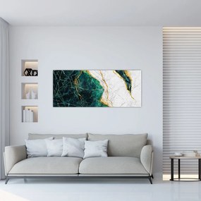 Tablou - Marmură turcoaz (120x50 cm)